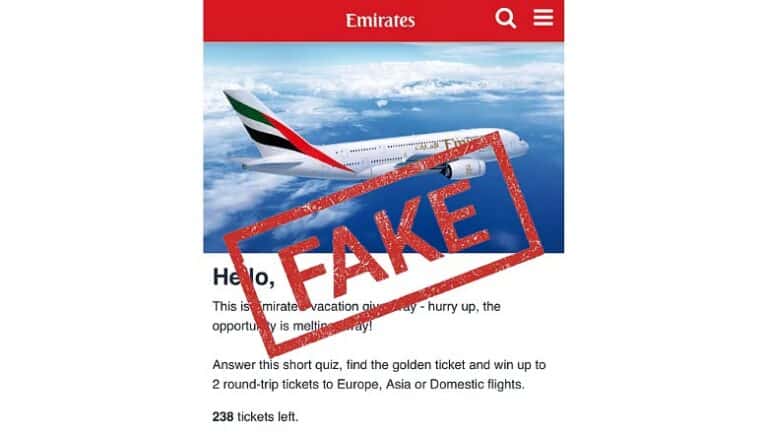 Emirates Fake Ticket Scam Surge Halts Social Media Ads